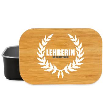 Lehrerin im Ruhestand white - Lunch Box - Schwarz - Vorne