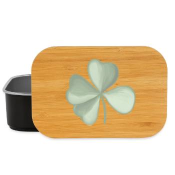 Kleeblatt pastell - Lunch Box - Schwarz - Vorne