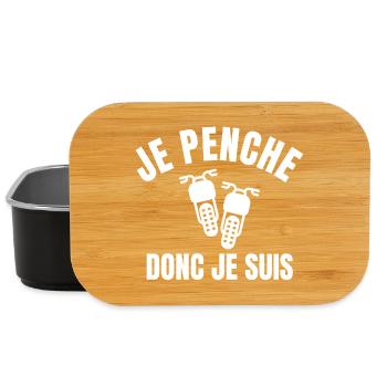 moto, moto sport, moto humour - Boîte à goûter - noir - Devant