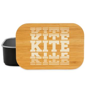 Kitesurfen Kitesurf Kitesurfer Kiteboard - Lunch Box - Schwarz - Vorne