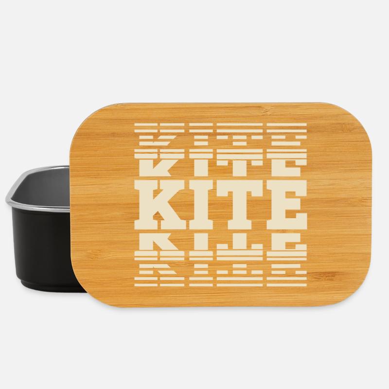 Kitesurfen Kitesurf Kitesurfer Kiteboard - Boîte à goûter - noir