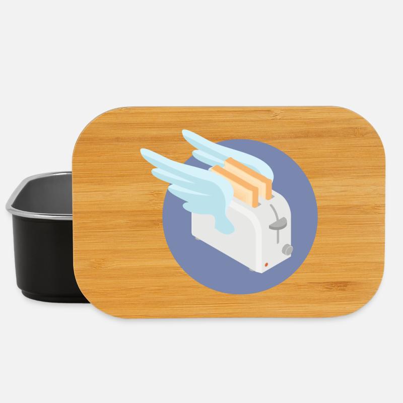 Flying toaster - Lunch Box - black