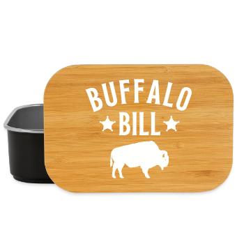 Buffalo bill, western, country, bison - Lunch Box - black - Front