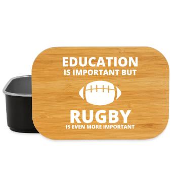 rugby, rugby sport, rugby humour - Boîte à goûter - noir - Devant