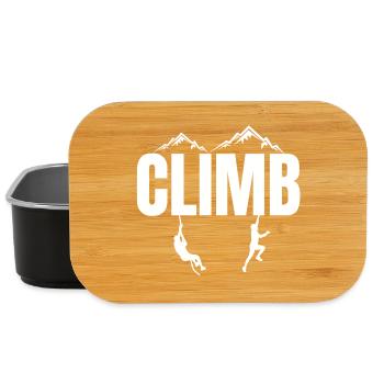 escalade, montagne, climb, climber - Boîte à goûter - noir - Devant
