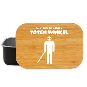 Du stehst in meinem toten Winkel - Lunch Box - Schwarz - Vorne