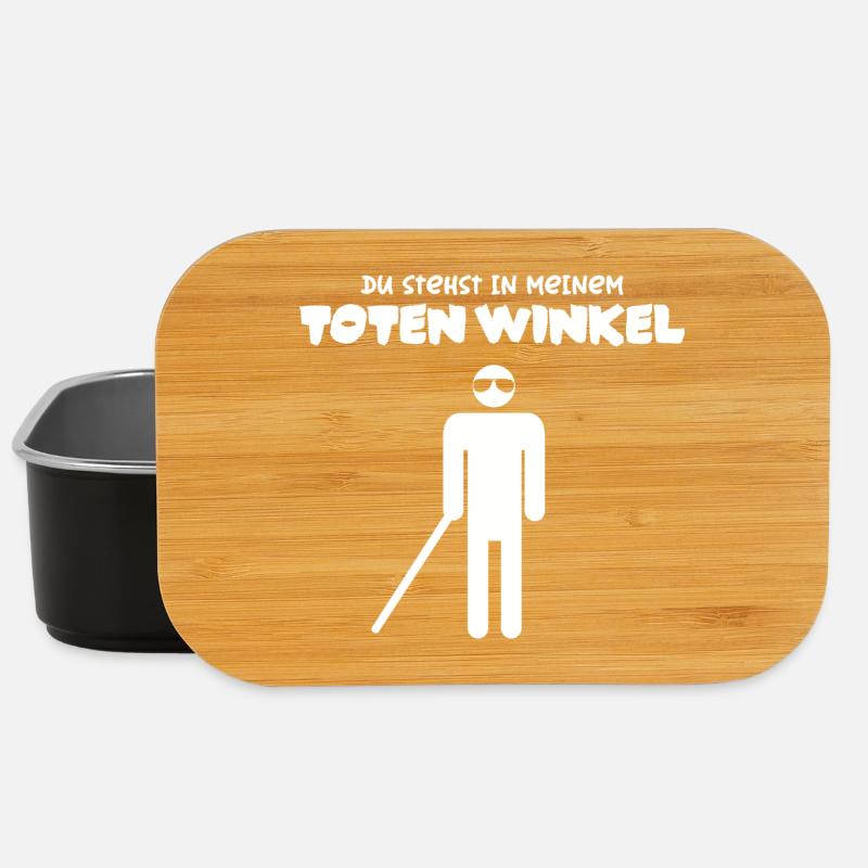 Du stehst in meinem toten Winkel - Lunch Box - Schwarz
