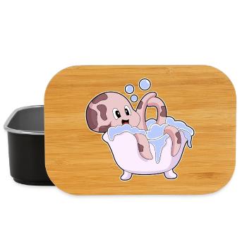 Octopus Bath Bathtub - Lunch Box - black - Front