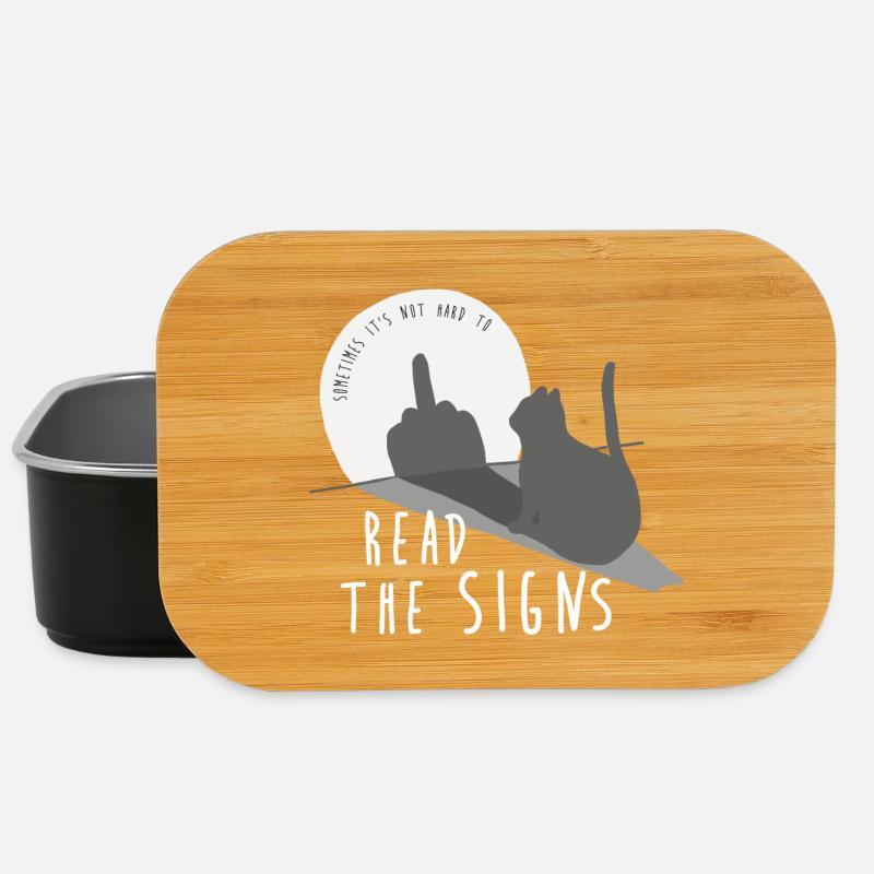It's not hard to read the signs - Lunch Box - Schwarz