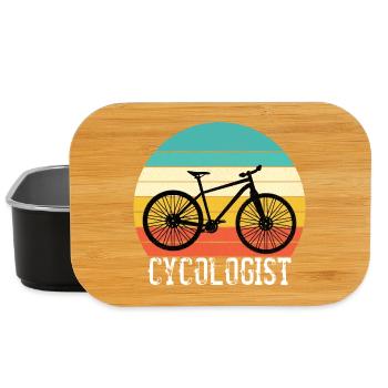 Cycologist Funny Vintage Radfahren Radfahrer - Lunch Box - Schwarz - Vorne