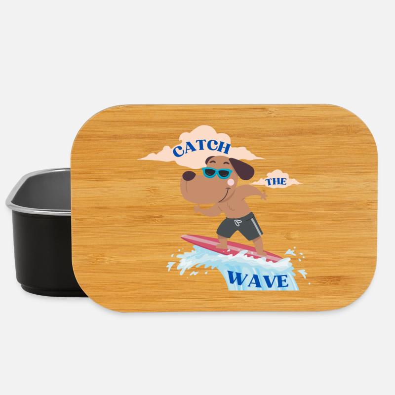 Attrapez la vague - T-Shirt Cute Beach Vibes - Boîte à goûter - noir