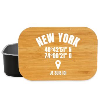 Etats-Unis, New York, fierté américaine - Boîte à goûter - noir - Devant
