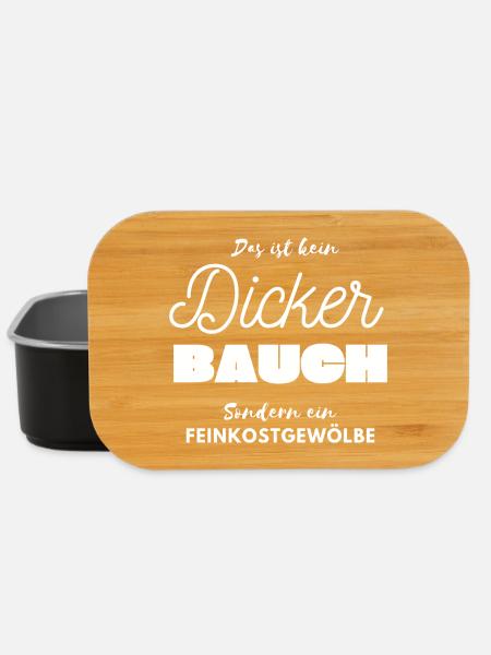 Dicke Bauch Feinkost Gewölbe - Lunch Box - Schwarz