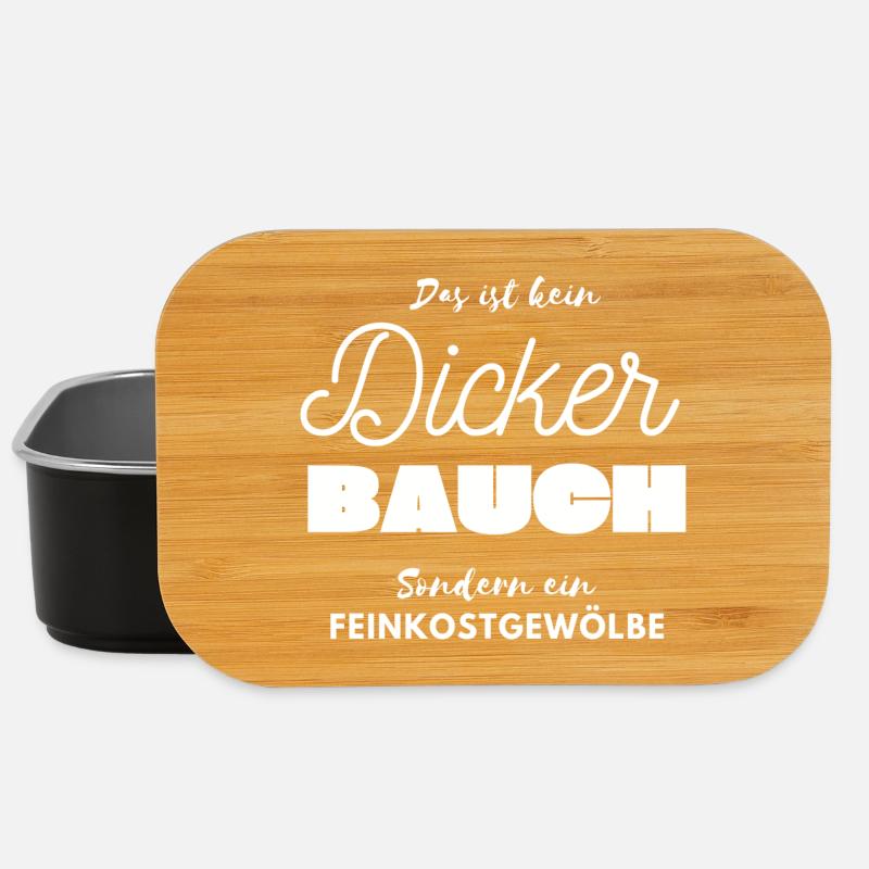 Dicke Bauch Feinkost Gewölbe - Lunch Box - Schwarz
