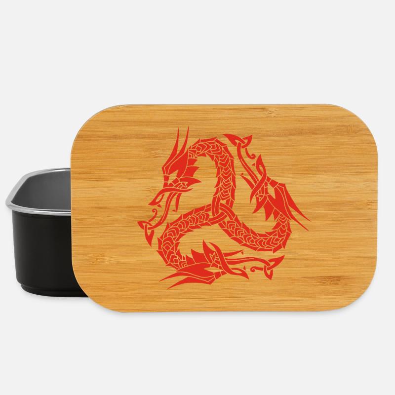 Keltische Rote Hydra - Lunch Box - Schwarz