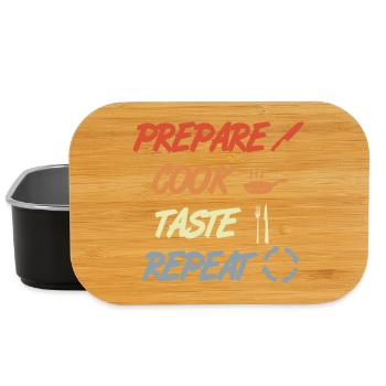 Prepare Cook Taste Repeat - Lunch Box - black - Front