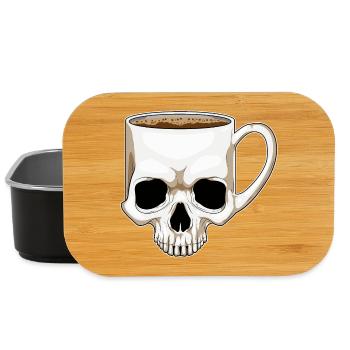 Skull Coffee Mug - Lunch Box - black - Front
