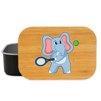 Elephant Tennis Racket - Lunch Box - black - Front