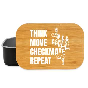 Pensez à jouer à Checkmate ensuite - Boîte à goûter - noir - Devant