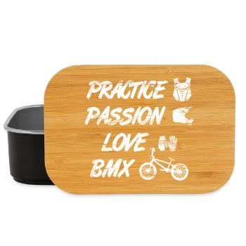 Motivational BMX Saying - Lunch Box - black - Front