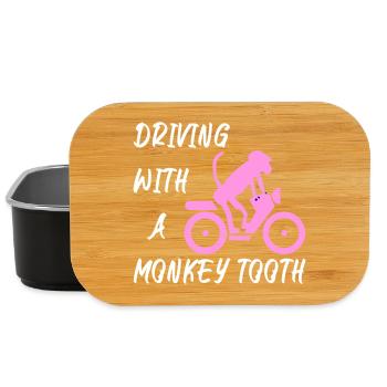 Driving with a monkey tooth - Affenzahn - Lunch Box - Schwarz - Vorne