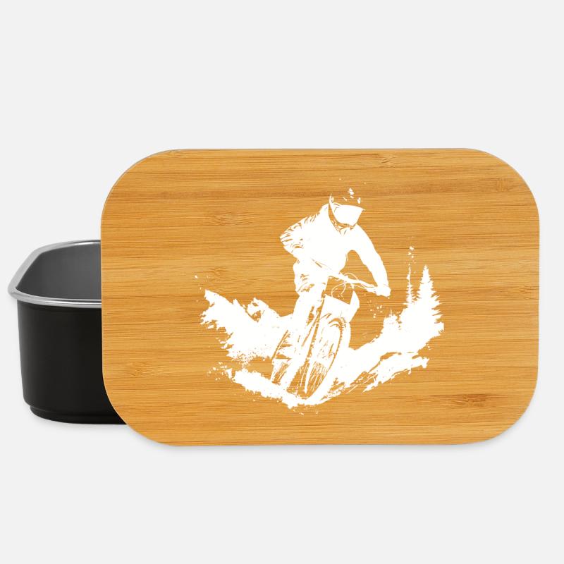 Mountainbiker - Lunch Box - Schwarz