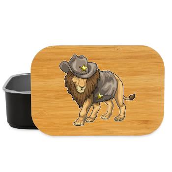Chapeau du shérif Lion - Boîte à goûter - noir - Devant