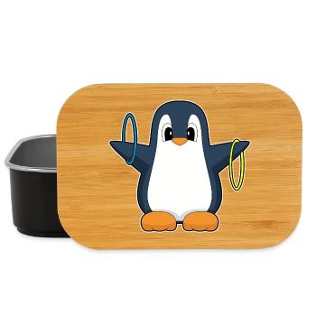 Pinguin Workout Gymnastik Fitness - Lunch Box - Schwarz - Vorne