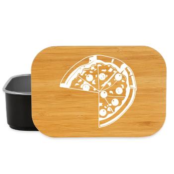 Pizza Sketch - Lunch Box - black - Front