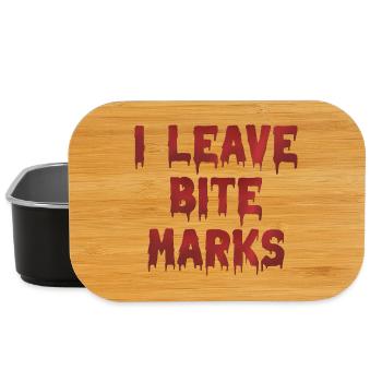 bite marks blutspuren - Lunch Box - Schwarz - Vorne