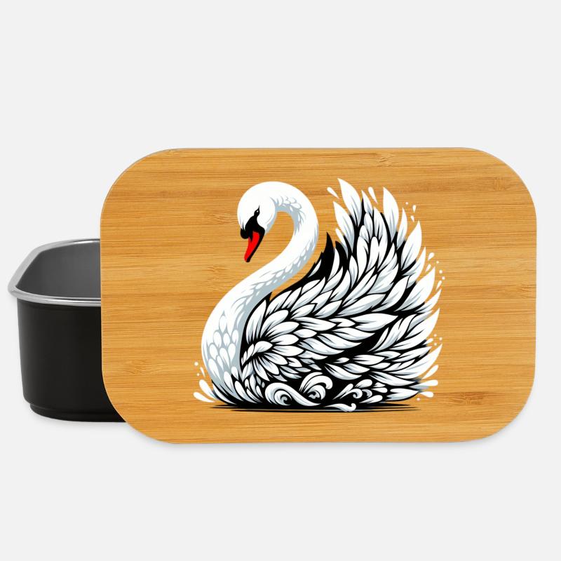 Schwan - Lunch Box - Schwarz