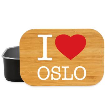 J’AIME OSLO Norvège Norvège - Boîte à goûter - noir - Devant