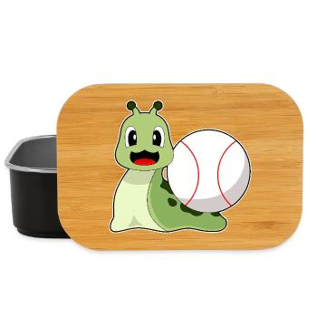 Baseball d’escargot - Boîte à goûter - noir - Devant