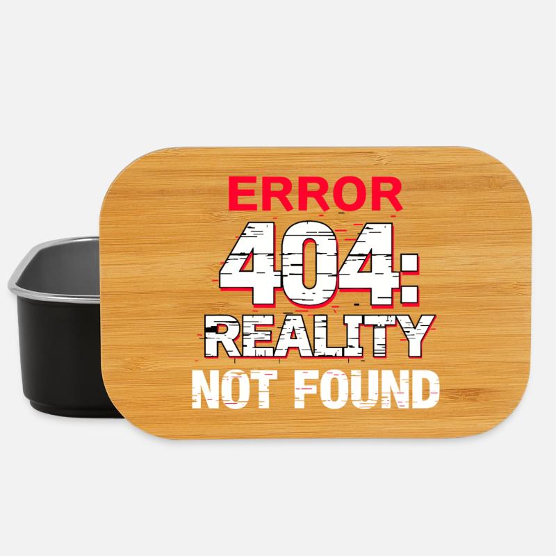 Error: Realität nicht gefunden - Lunch Box - Schwarz