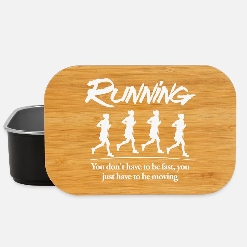 Conception de silhouettes de course motivante - Boîte à goûter - noir
