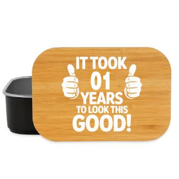 Feierlicher 1. Geburtstag Hände Grafik - Lunch Box - Schwarz - Vorne