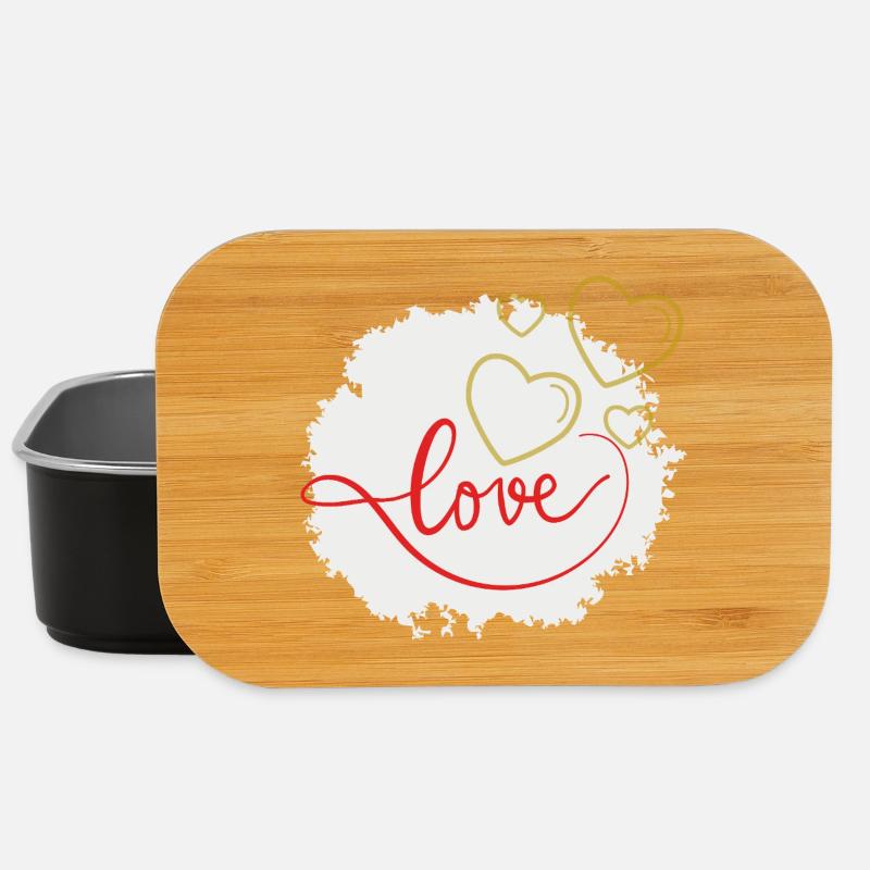 Liebe - Lunch Box - Schwarz