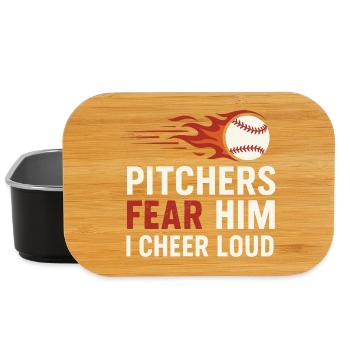 Boy Mom Baseball Proter Sohn Homerun Travel Team - Lunch Box - Schwarz - Vorne