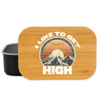 Drohne I like to get high - Lunch Box - Schwarz - Vorne