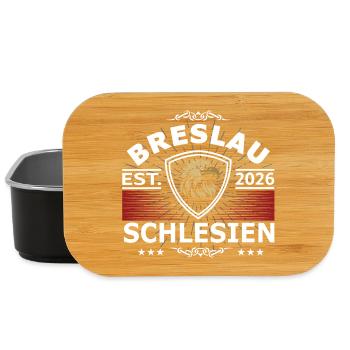 Wroclaw Eagle – Silesian Coat of Arms Design - Lunch Box - black - Front