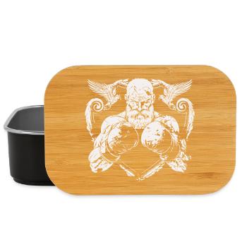 boxeur de combat - Boîte à goûter - noir - Devant