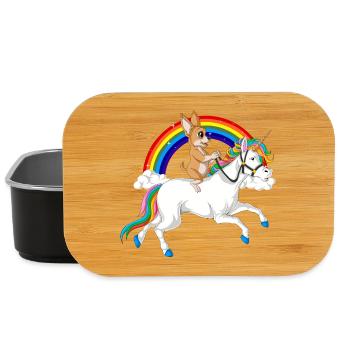 Balade Licorne Chihuahua - Boîte à goûter - noir - Devant