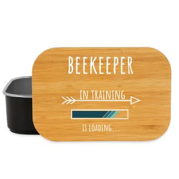 Cadeau d'apiculteur Formation professionnelle Apiculteur - Boîte à goûter - noir - Devant