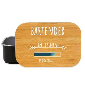 Bartender Geschenk Beruf Ausbildung Barkeeper - Lunch Box - Schwarz - Vorne