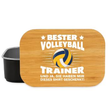 Volleyball Coach Gifts Volleyball Players - Lunch Box - black - Front