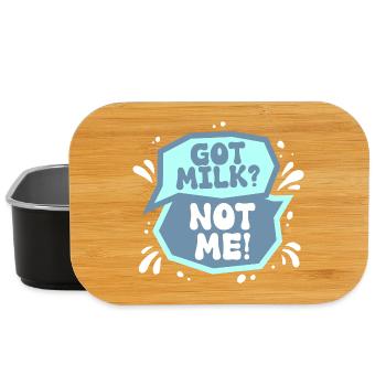 Lactose intolerance Lactose intolerant - Lunch Box - black - Front