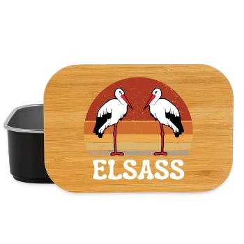ALSACE VINTAGE STORK - Lunch Box - black - Front