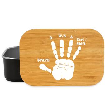 Drôle Gamer Main Jeu d’ordinateur Esports Gamer - Boîte à goûter - noir - Devant