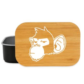 Urban Affe – Streetart Graffiti Prima - Lunch Box - Schwarz - Vorne
