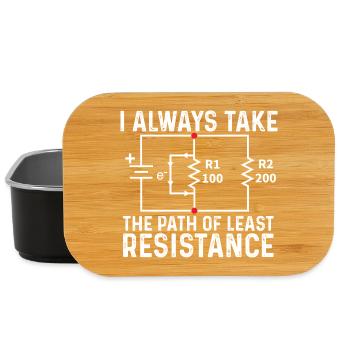 Prendre le chemin de la moindre résistance Ohm Joke - Boîte à goûter - noir - Devant